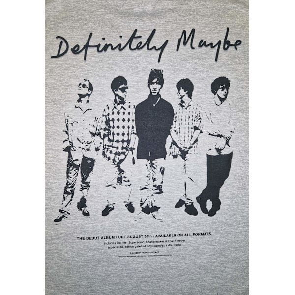 Oasis- Definitely MaybePromo  T-Shirt Grey XXL