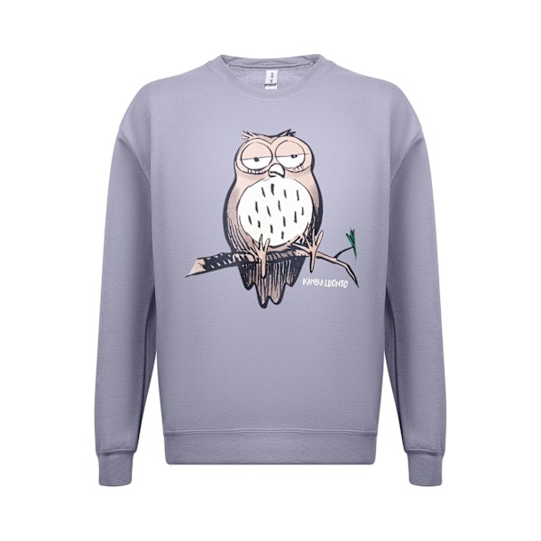 Bad Nature Owl Tröja/ Sweatshirt Grey L