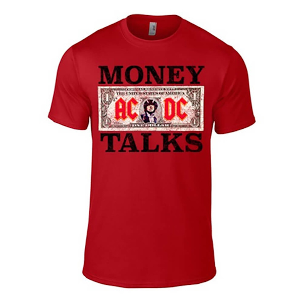 Ac/Dc Money Talks Mens T-Shirt Red Red XL
