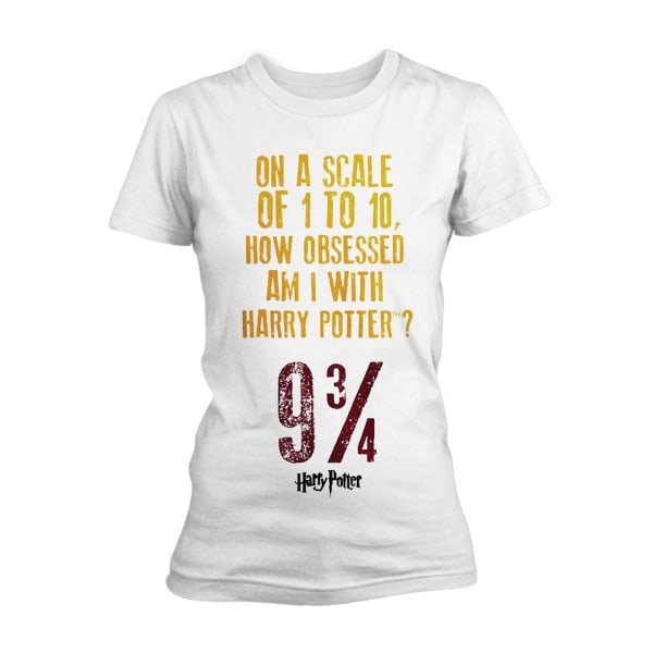 Harry Potter Obsessed  T-Shirt, Kvinnor White L