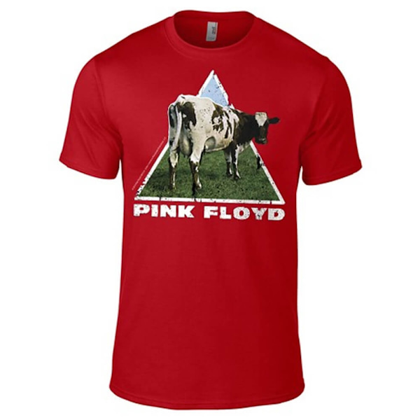 Pink Floyd - Atom Heart  Punainen T-Paita Red XXL