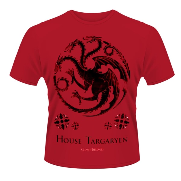 Game Of Thrones House Of Targaryen  T-Shirt Red L
