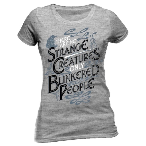 Crimes Of Grindelwald - Strange Creatures  T-Skjorter. Kvinner Grey L