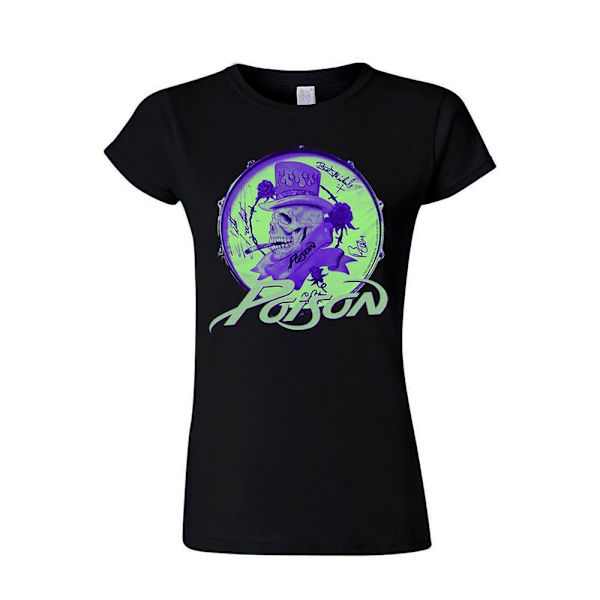 Poison Smoking Skull (lady) Naisten T-Paita Black XL