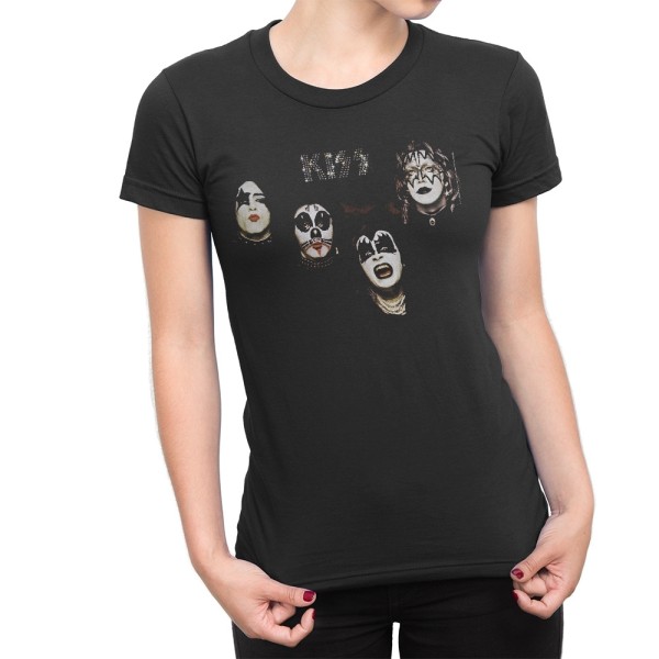 Kiss - 1974 Ladies T-Shirt Black L