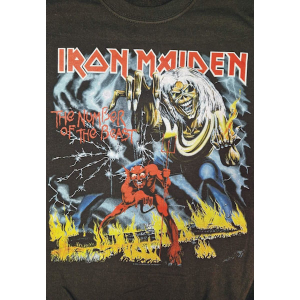 Iron Maiden Number of the beast  college Black XL