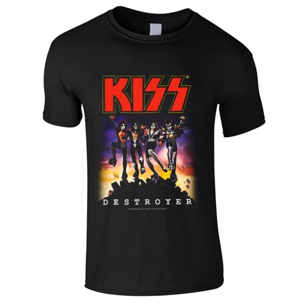 Kiss - Destroyer album    Barn T-Shirt Black 140