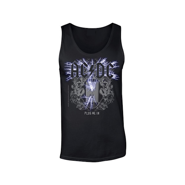 AC/DC Plug me in Hihaton T-Paita Black S