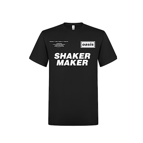 Oasis Shakermaker Tracklisting  T-Shirt Black M