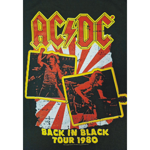Ac/dc Back in Black Tour 1981 Tröja/ Sweatshirt Black M
