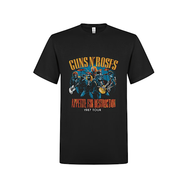 Guns N´ Roses Appetite for destruction live skulls 1987  T-Shirt Black L