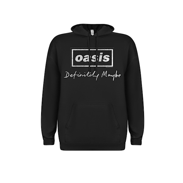 Oasis- Definitely Maybe Script Hoodie Black M