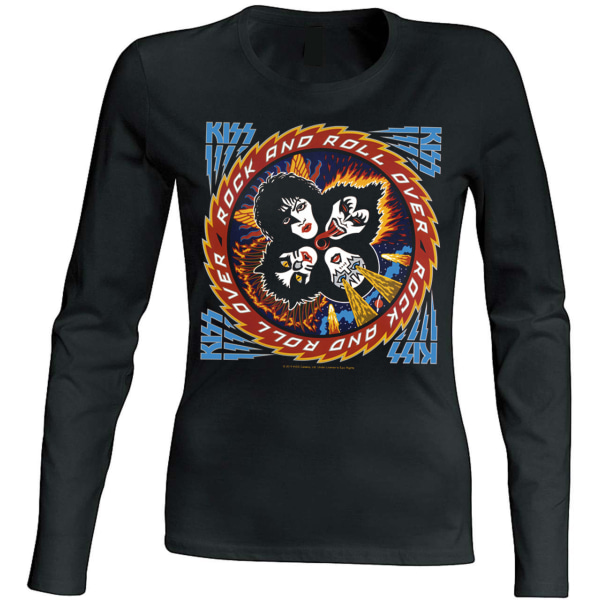 Kiss - Rock And Roll Overwomen Longsleeve T-Shirt Black L