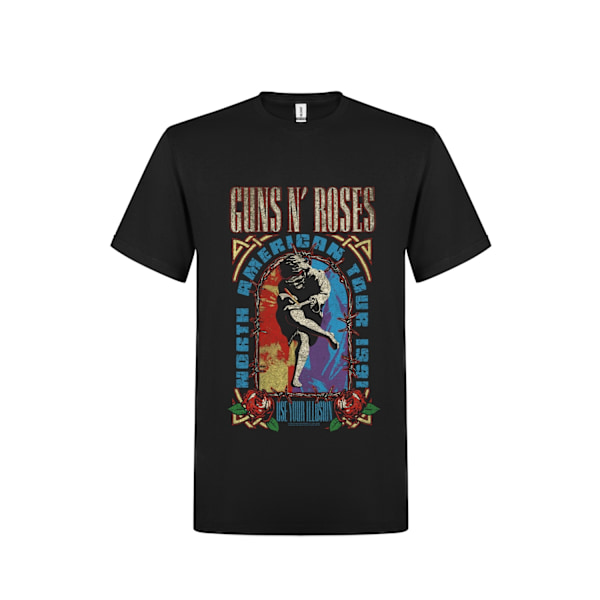 Guns N´ Roses Use Your Illution album inspired  T-Shirt Black XXL