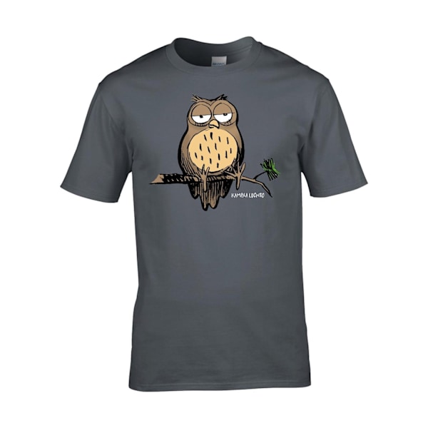 Bad Nature Owl  T-Shirt Grey S
