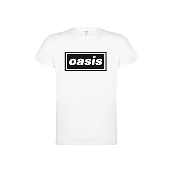 Oasis Decca Logo  T-Shirt White XXXL