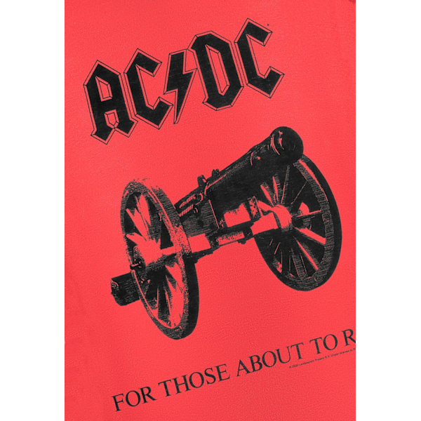 Ac/Dc  For Those About To Rock  Red Mens T-Shirt Red M