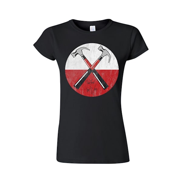 Pink Floyd The Wall  Hammers  T-Skjorter. Kvinner Black S