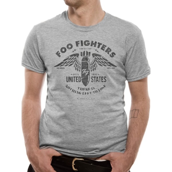 The Foo Fighters - Stencil Grey  T-Shirt Grey S