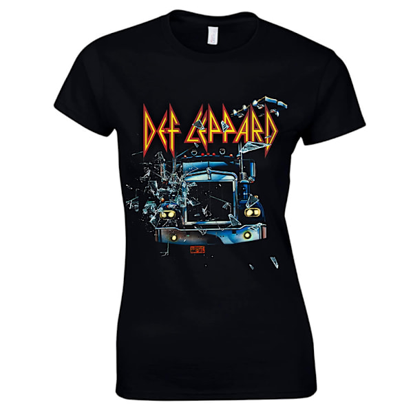 Def Leppard - On through the night  Naisten T-Paita Black S