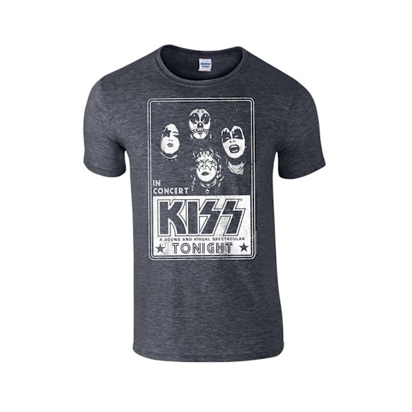 Kiss - Concert Poster   T-Shirt Grey S