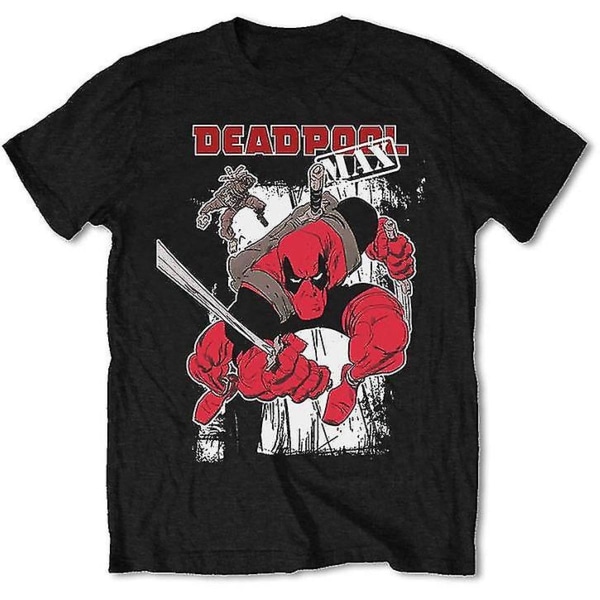 Marvel Deadpool - Max Action  T-Shirt Black S