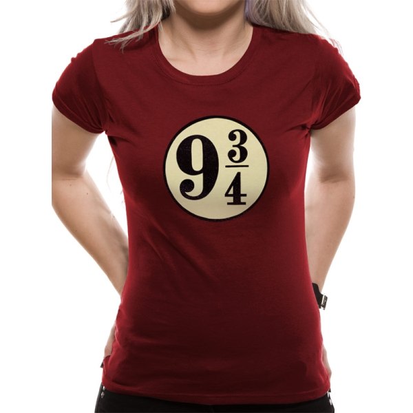 Harry Potter - Platform 9 3/4S  (Fitted)  T-Shirt, Kvinnor Red XXL