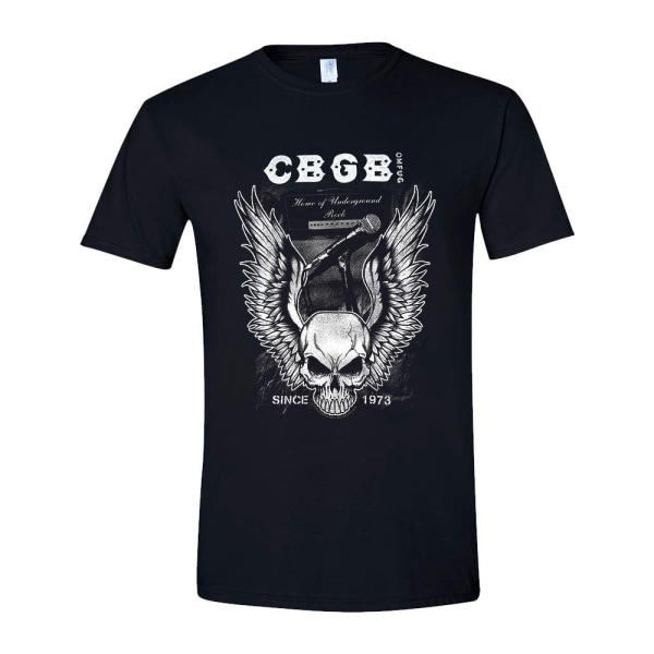 CBGB Flying Skull  T-Shirt Black M