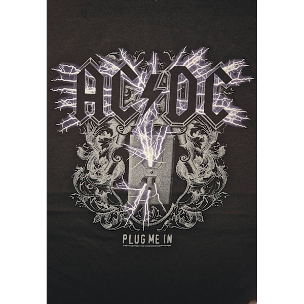 Ac/Dc Plug Me In Black Men Hoodie Huppari Black L