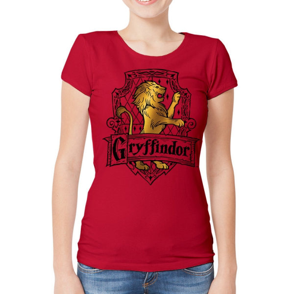 Harry Potter - Brave  T-Shirt, Kvinnor Red XXL
