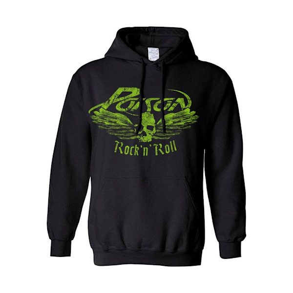 Poison Flying Skull Hoodie Black S