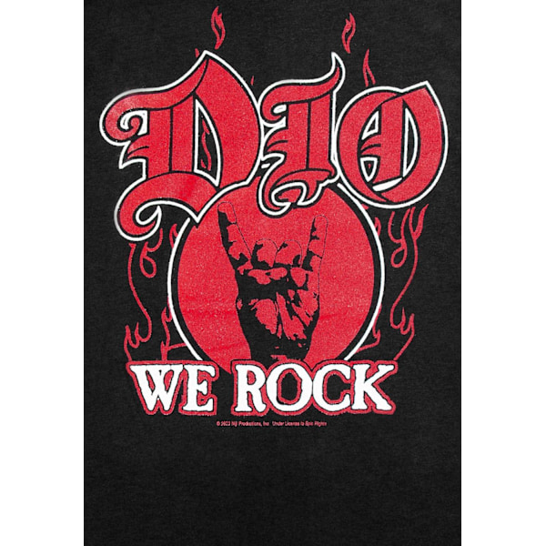 Dio We Rock T-Paita Pitkähihainen Black M