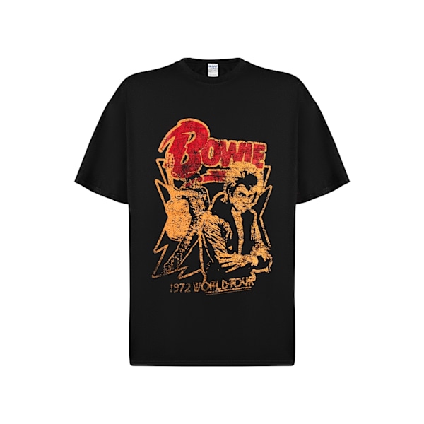 David Bowie 1972 Tour T-Skjorter Black XXL