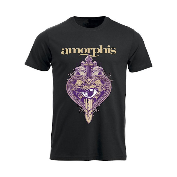 Amorphis Queen of Time tour  T-Paita Black L