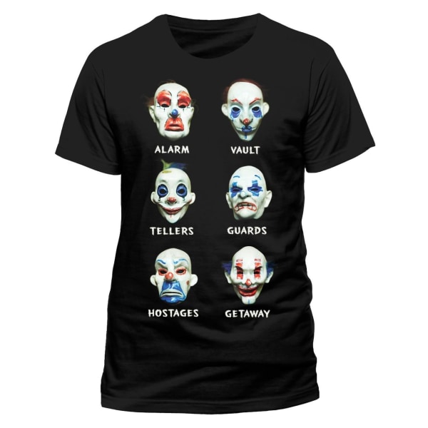 DC Comics Batman The Dark Knight - Masks  T-Shirt Black S