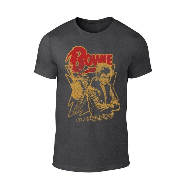David Bowie 1972 Tour  T-Shirt Grey XXL