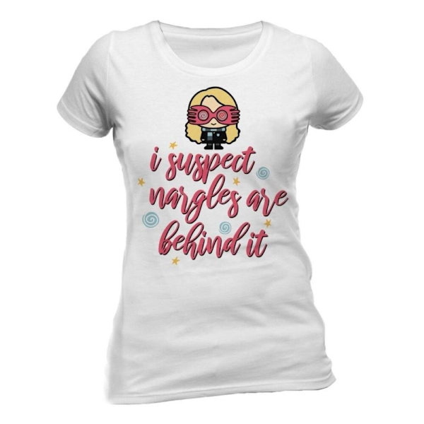Harry Potter - Nargles Fitted T-Shirt Wh  T-Skjorter. Kvinner White L