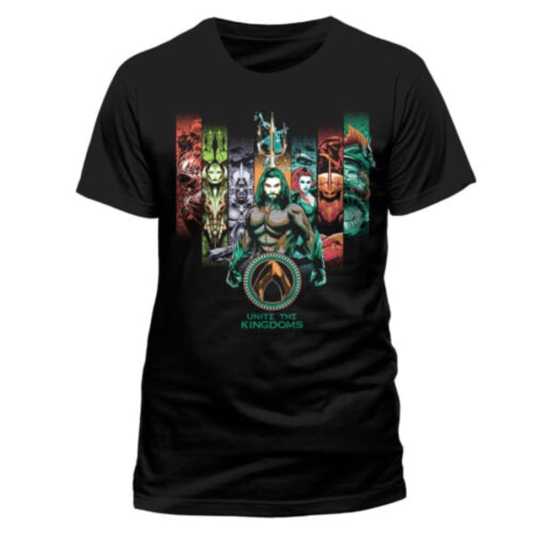 DC Comics Aquaman Movie - Unite The Kingdoms  T-Shirt Black S