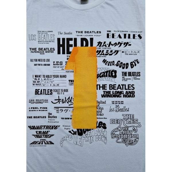 Beatles – Number one   T-Shirt White L