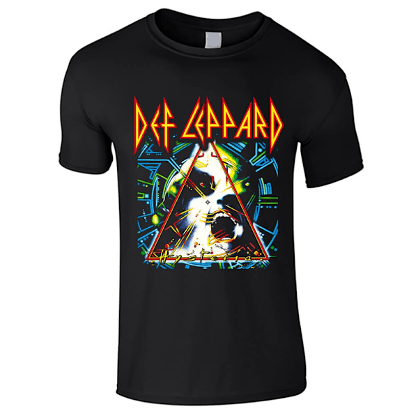 Def Leppard - Hysteria T-Skjorter Black M