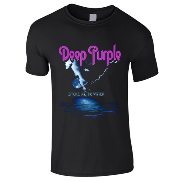 Deep Purple - Smoke On The Water  t- T-shirt til børn Black 128