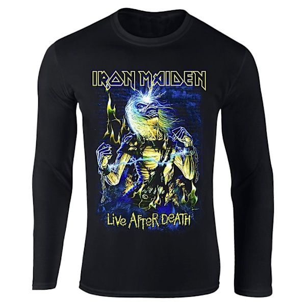 Iron Maiden Live After Death T-Paita Pitkähihainen Black M