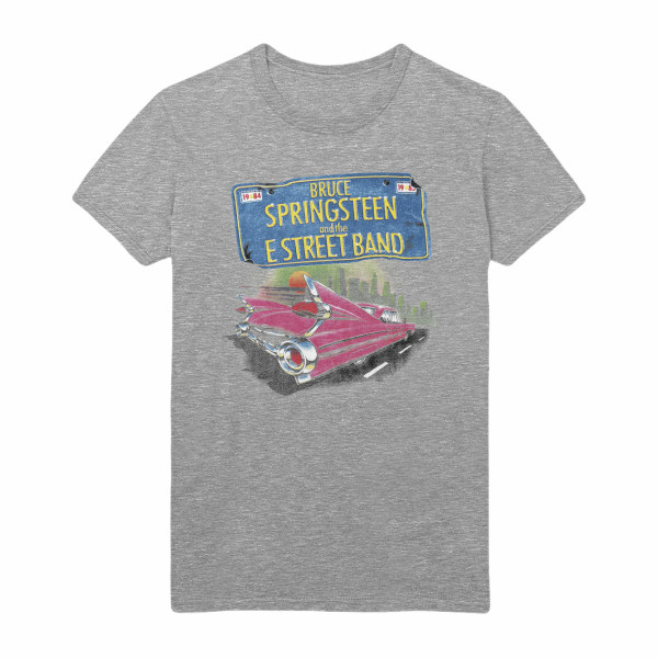 Bruce Springsteen - Pink Cadillac  T-Shirt Grey M