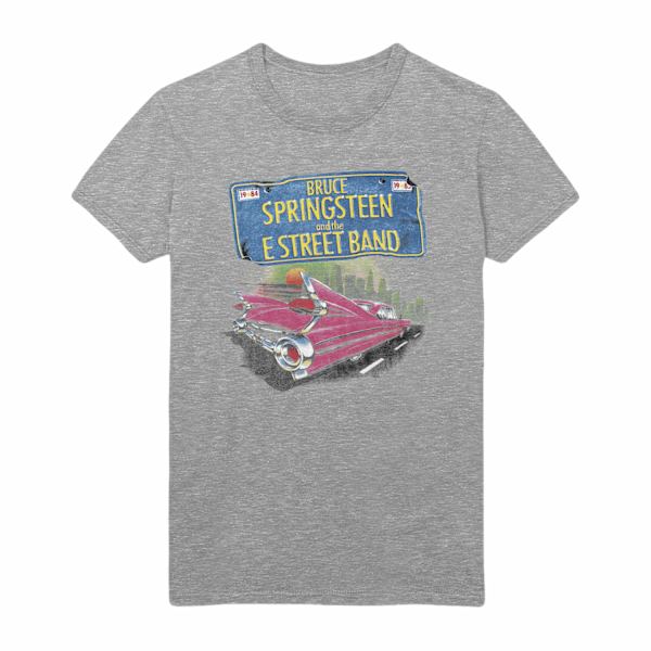 Bruce Springsteen - Pink Cadillac  T-Shirt Grey S