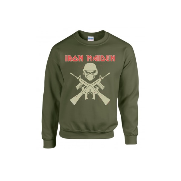 Iron Maiden Eddie Soldier Sweatshirt Green XXL