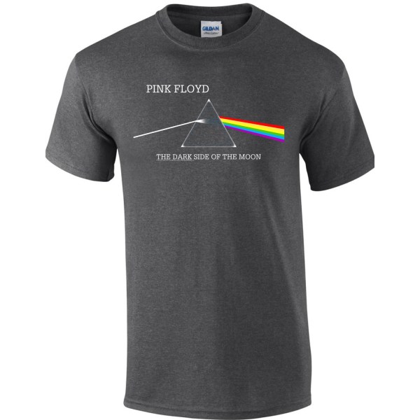 Pink Floyd - Dark Side Of The Moon Album Dark Grey T-Shirt Grey XXL