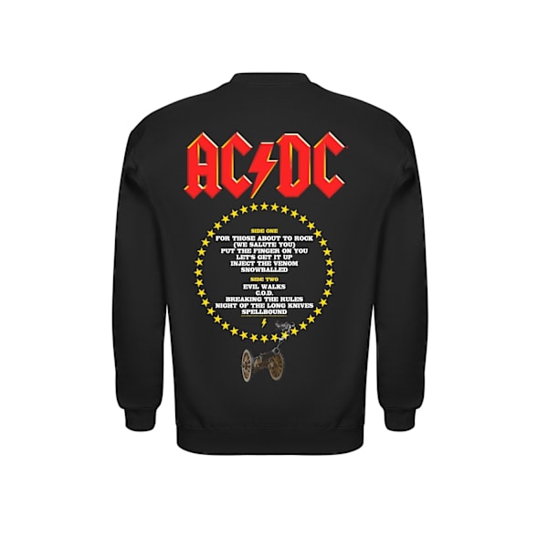 Ac/dc For Those About to Rock Tracks Tröja/ Sweatshirt Black L