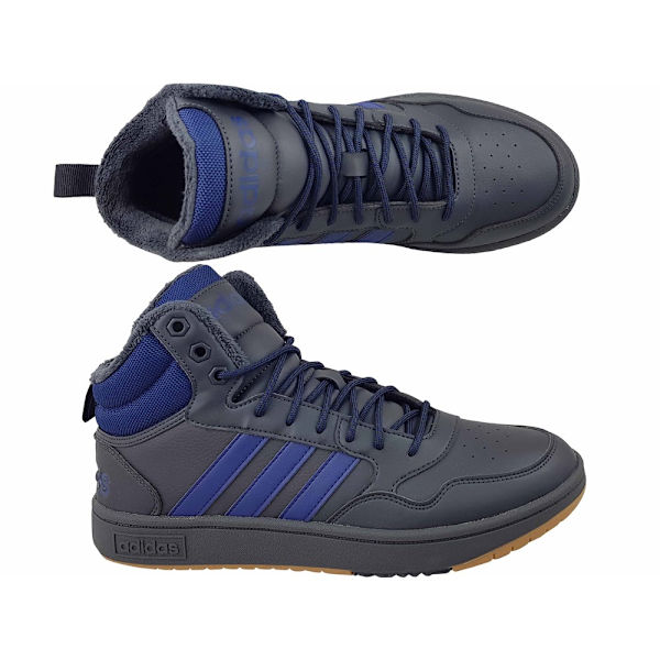 Sko Adidas Hoops 3.0 Mid Wtr Blå,Flåde 41 1/3