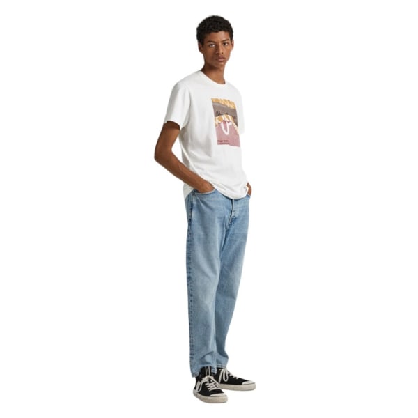 T-paidat Pepe Jeans PM509105803 Valkoiset 182 - 187 cm/XL