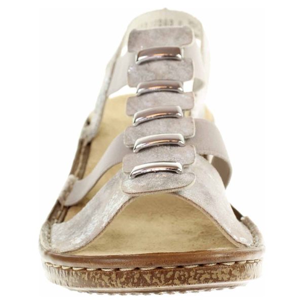 Sandaler Rieker 6285090 Silver 40